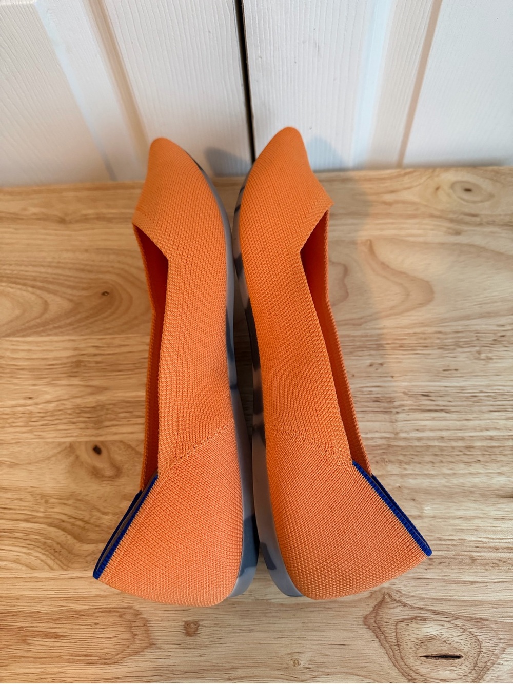 Rothy’s The Point Tangerine Washable Comfort Flat Size 10.5 - Picture 5 of 10